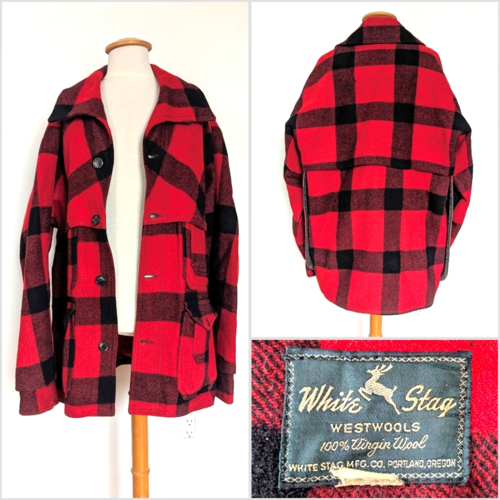 Heavy Wool White Stag Jacket